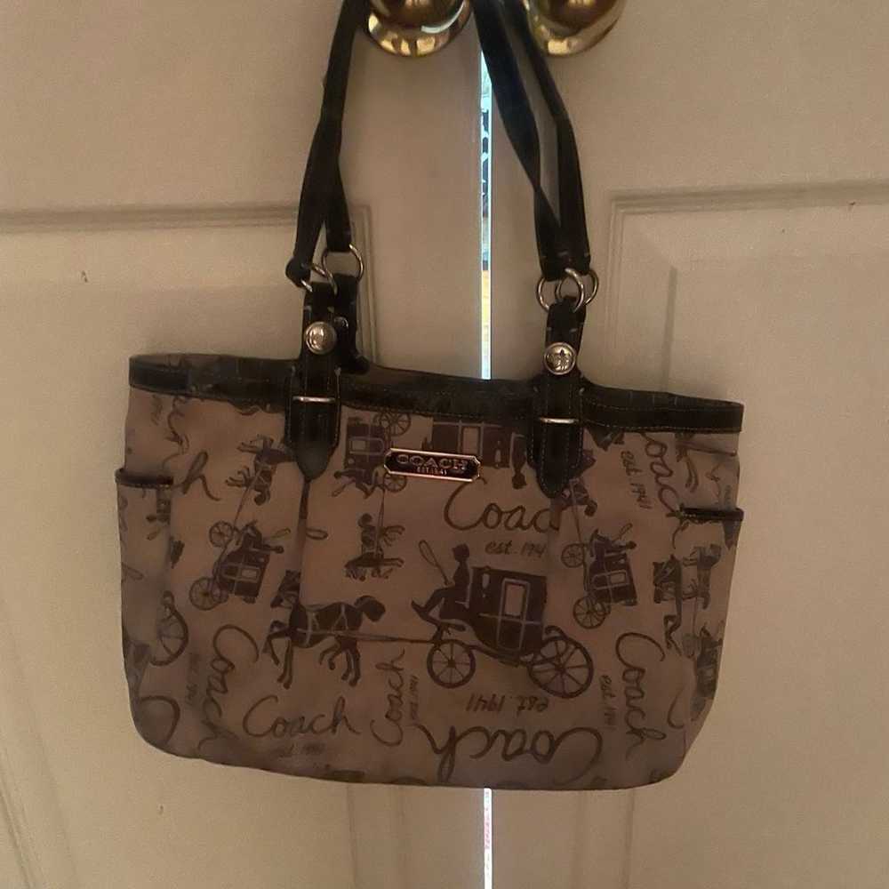 Coach vintage hand bag - image 1