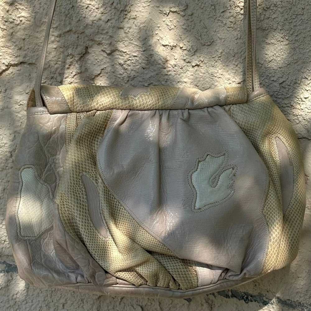 Vintage Cream & Beige Elaine Purse - image 8