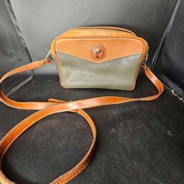 Vintage crossbody leather bag by Vienti