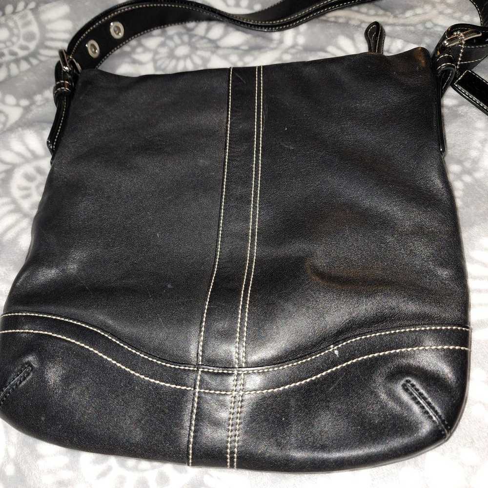 Vintage black crossbody COACH BAG/PURSE - image 1