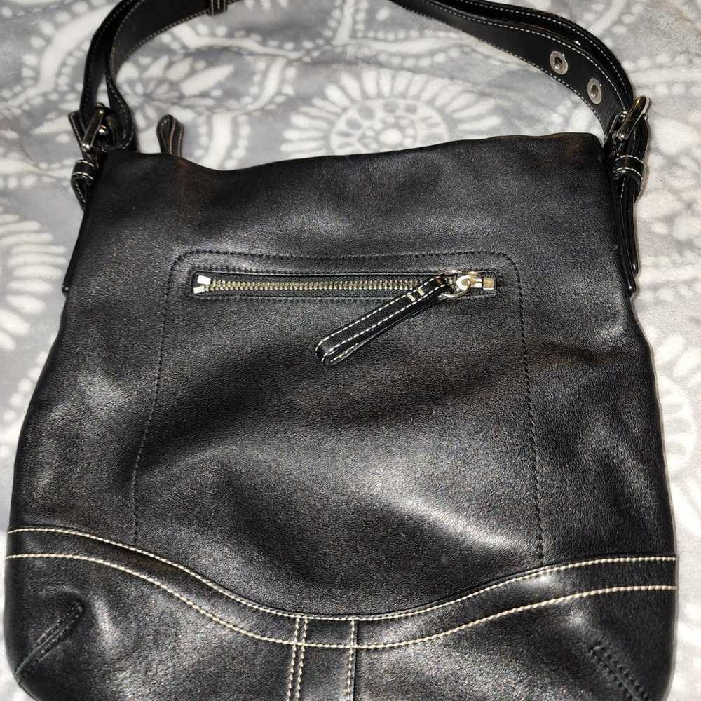 Vintage black crossbody COACH BAG/PURSE - image 2