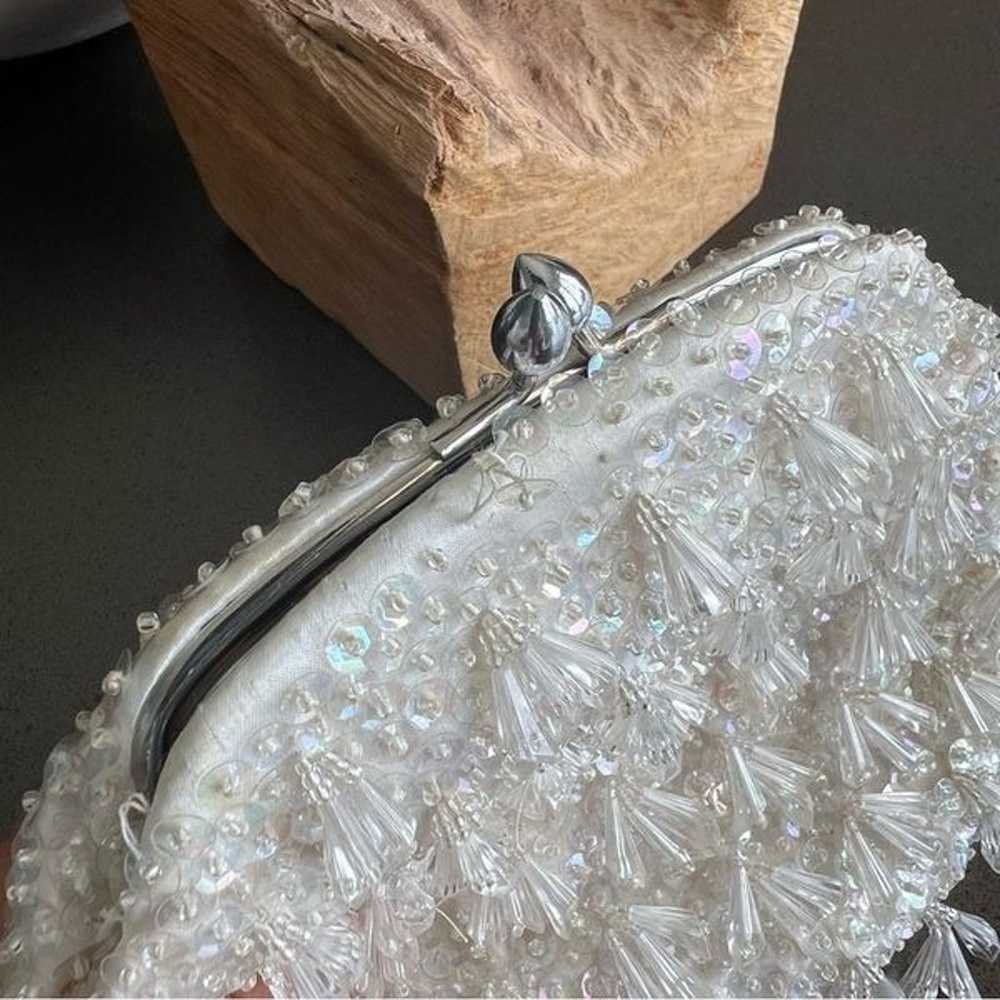 Vintage Evening Bag Crystals Beads Sequins  Hong … - image 5