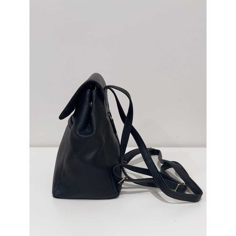 Liz Claiborne Vintage Black Faux Leather Mini Bac… - image 3