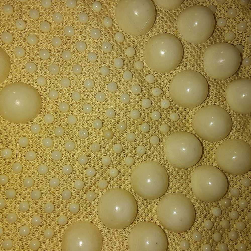 Vintage Bags by Whidby Ivory Beaded handbag top h… - image 6