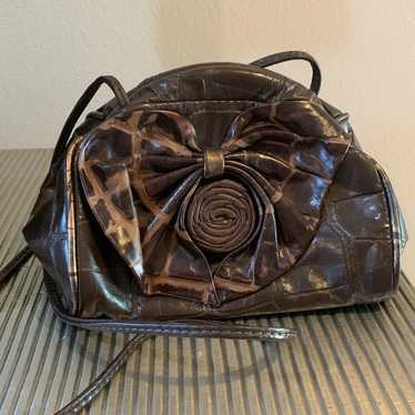 Vtg Maxim Leather Crossbody Purse