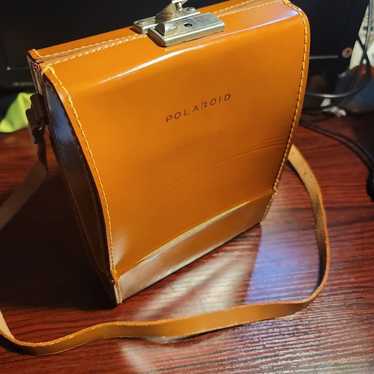 Vintage Polaroid Leather Camera Case - image 1