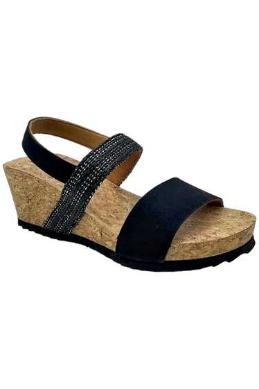 Muk Luks Women's Wedge Sandals Wendy Black