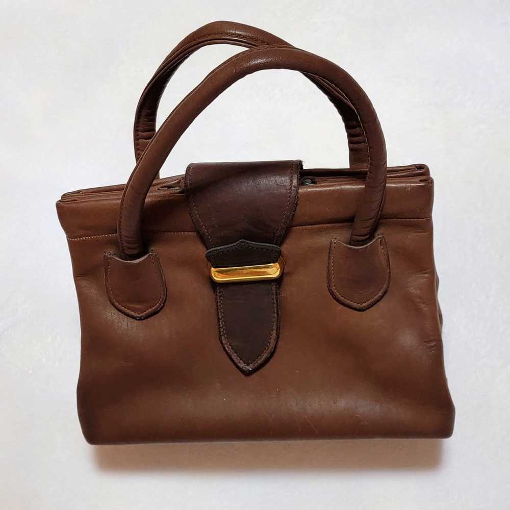 Vintage brown leather purse - image 1