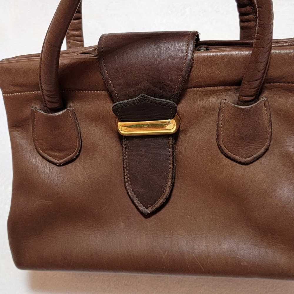 Vintage brown leather purse - image 2