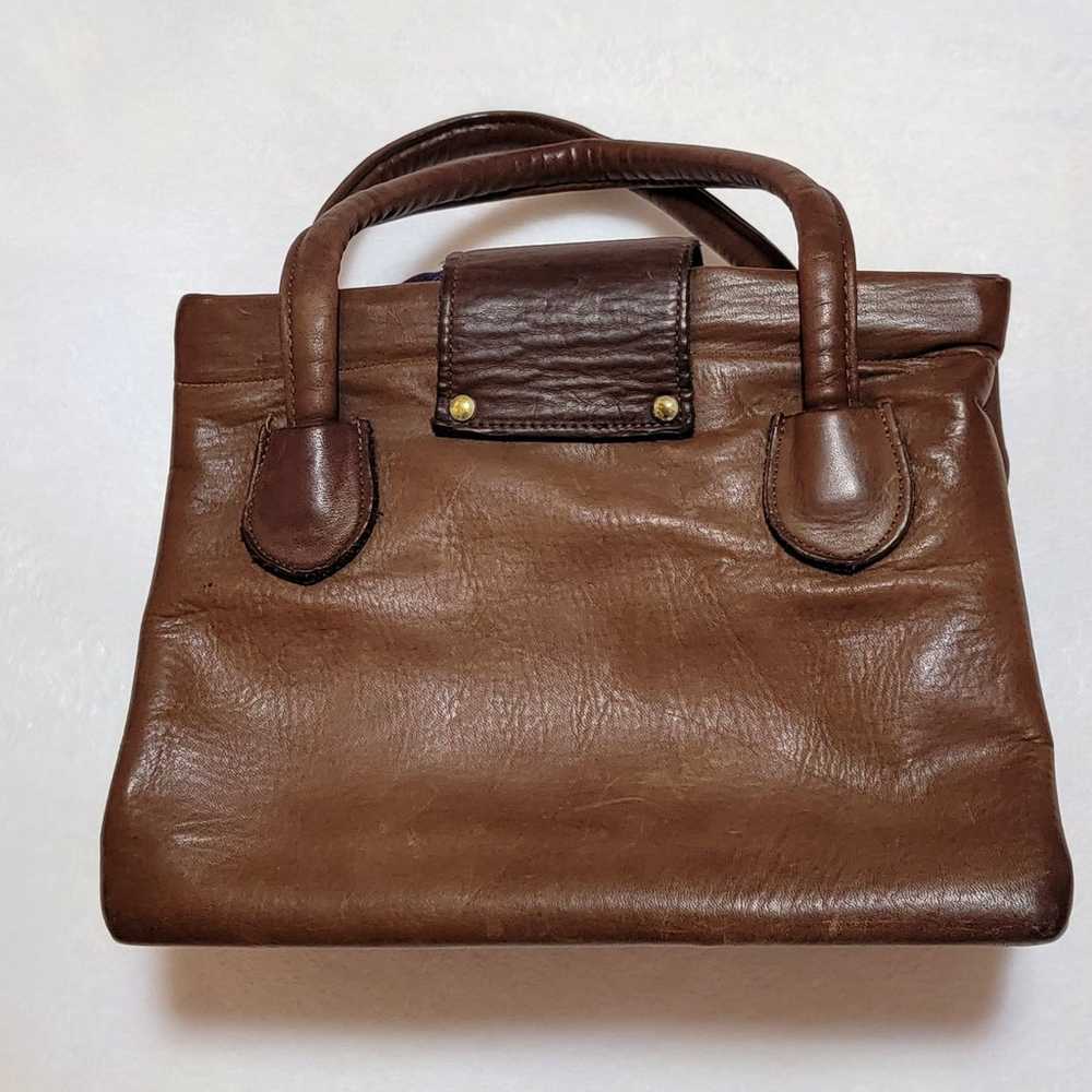 Vintage brown leather purse - image 3