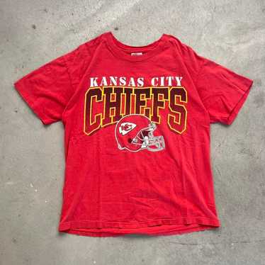 Vintage 90s Faded Kansas City Chiefs NFL Sports F… - image 1