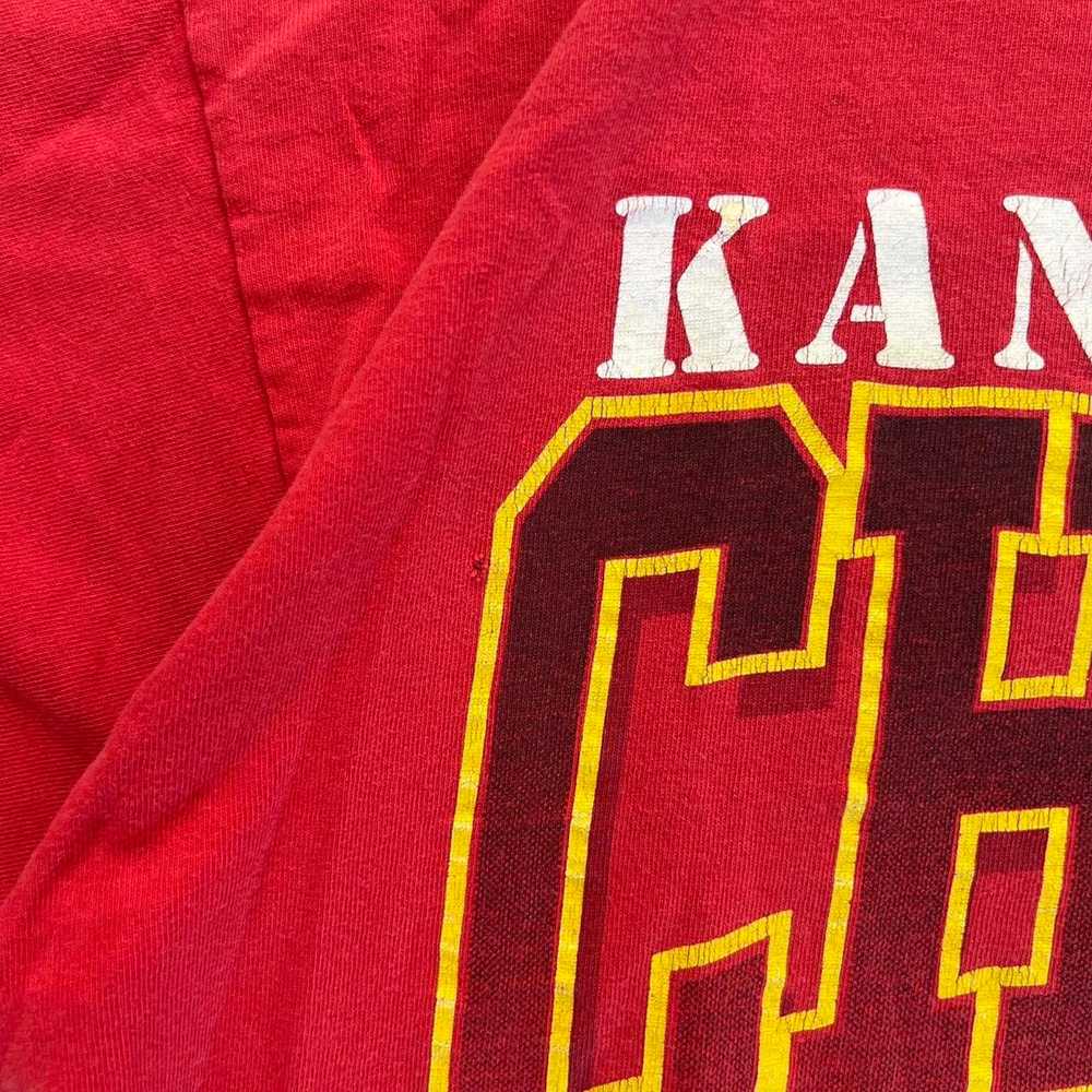 Vintage 90s Faded Kansas City Chiefs NFL Sports F… - image 4