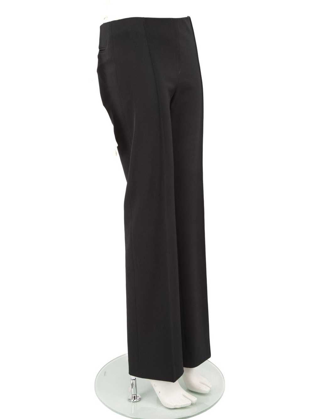 Balenciaga Black Mid Rise Straight Leg Trousers - image 2