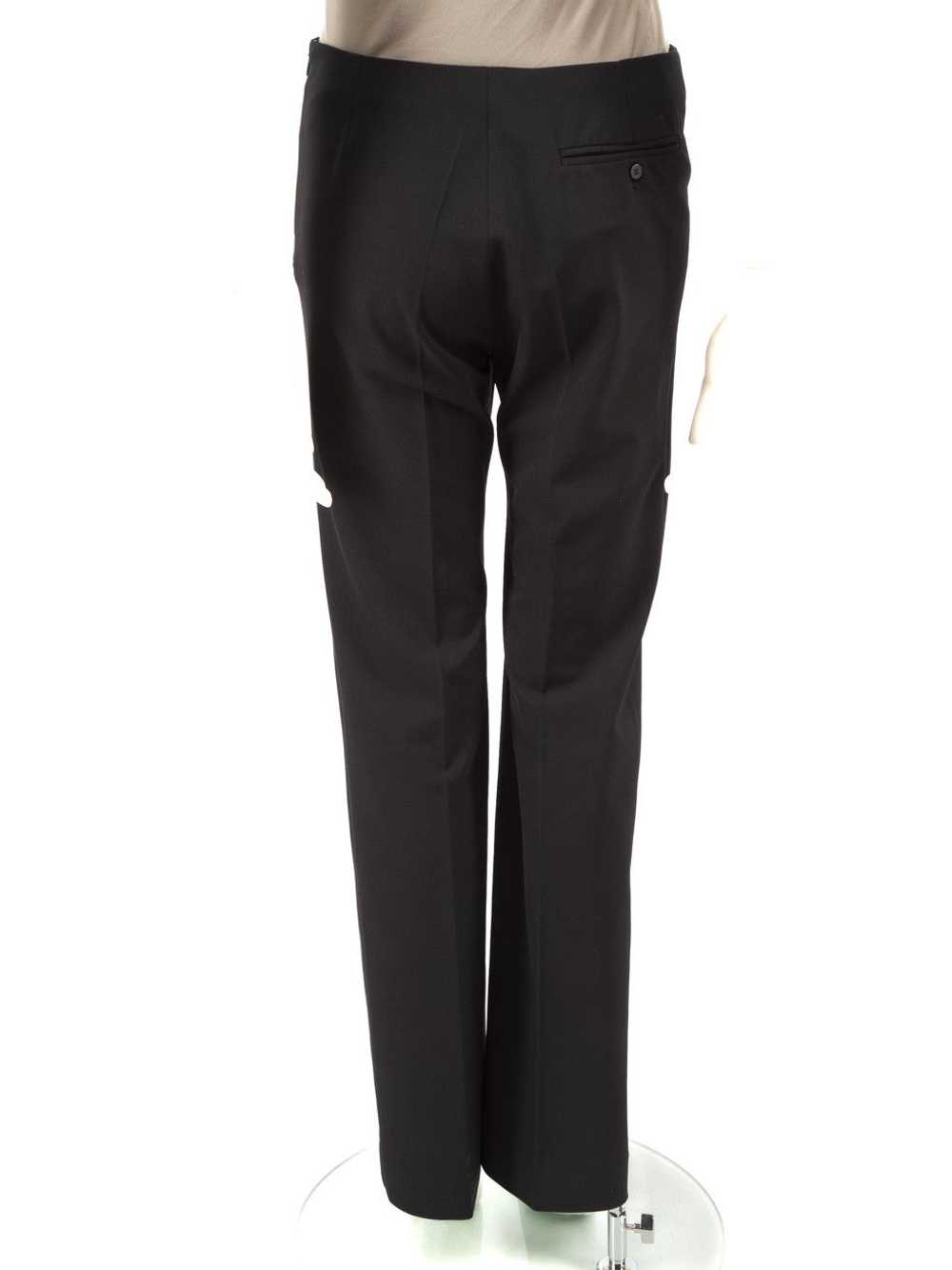 Balenciaga Black Mid Rise Straight Leg Trousers - image 3