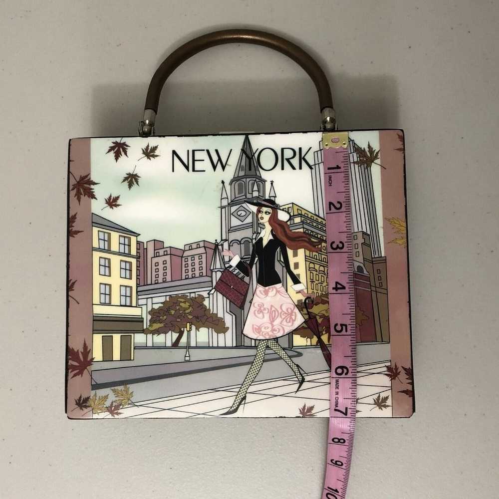 New York Romeo Roma Vintage Box Style Handbag 8.5… - image 6