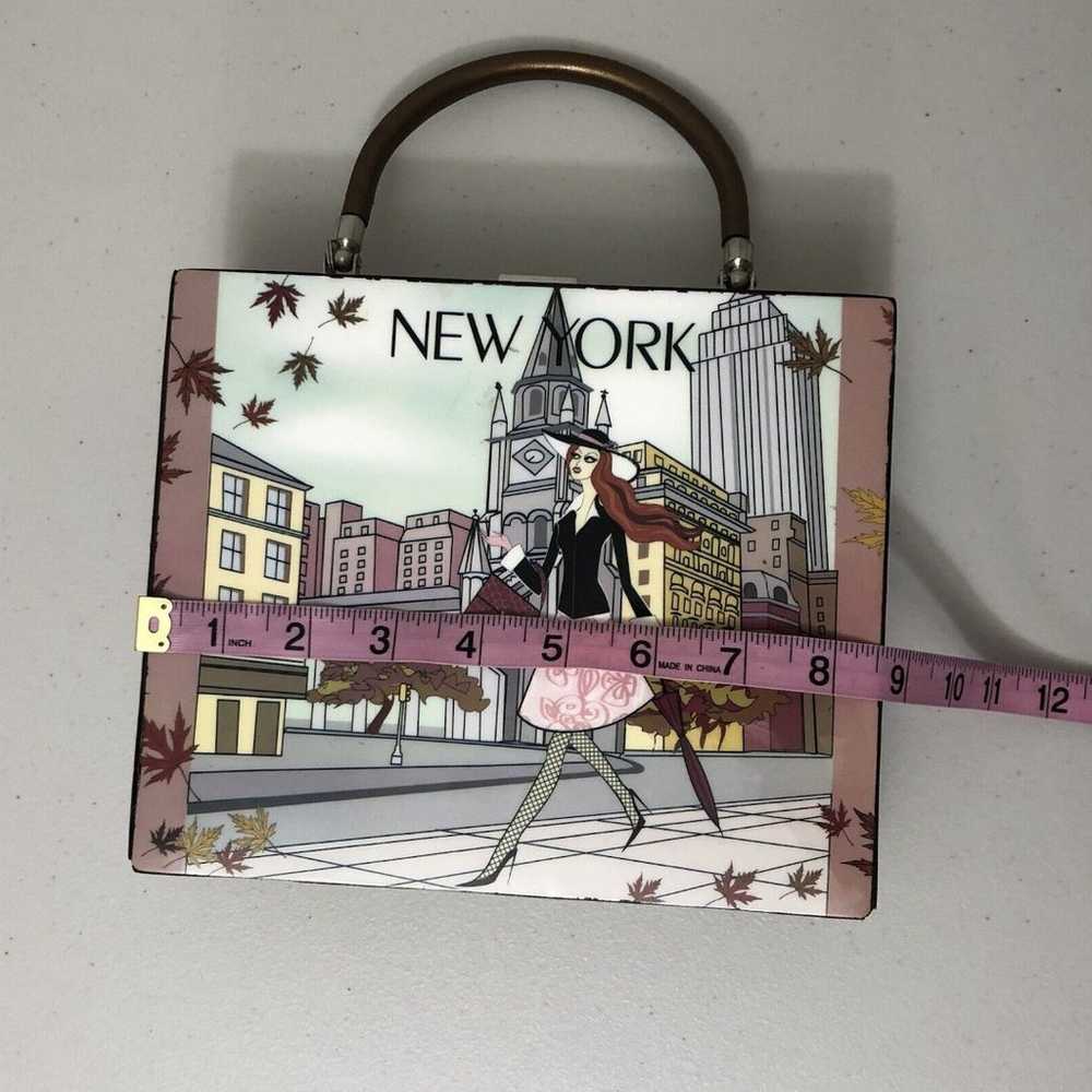 New York Romeo Roma Vintage Box Style Handbag 8.5… - image 7