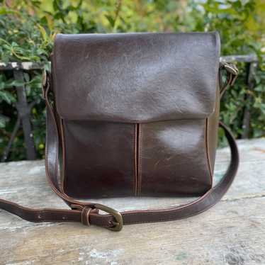 Vintage Liz Claiborne brown vegan leather bag