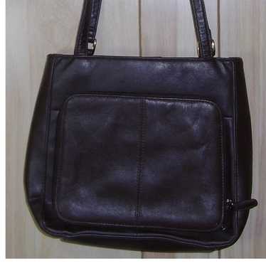 Vintage Brown Soft Leather Shoulder Bag - image 1