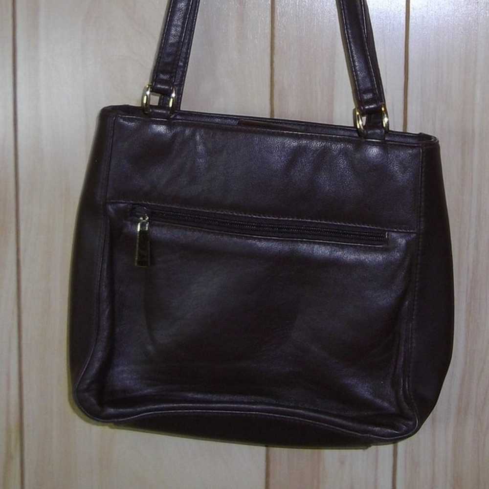 Vintage Brown Soft Leather Shoulder Bag - image 2