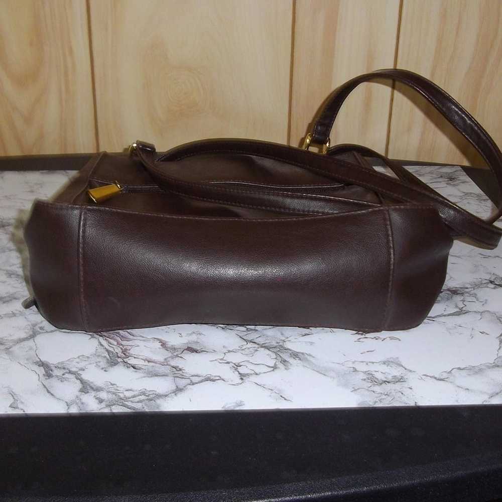 Vintage Brown Soft Leather Shoulder Bag - image 3