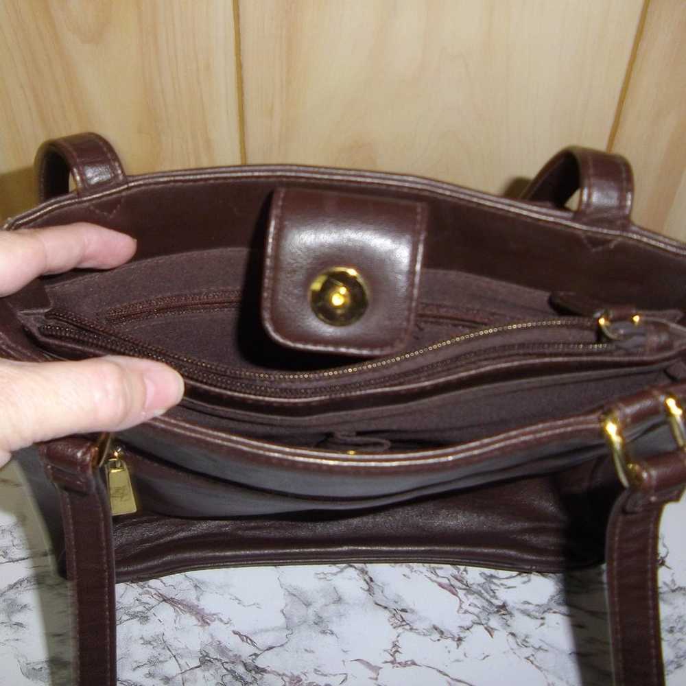 Vintage Brown Soft Leather Shoulder Bag - image 4