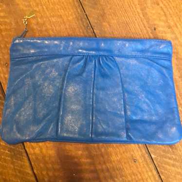 Vintage 1980s Electric blue Italian leat - image 1