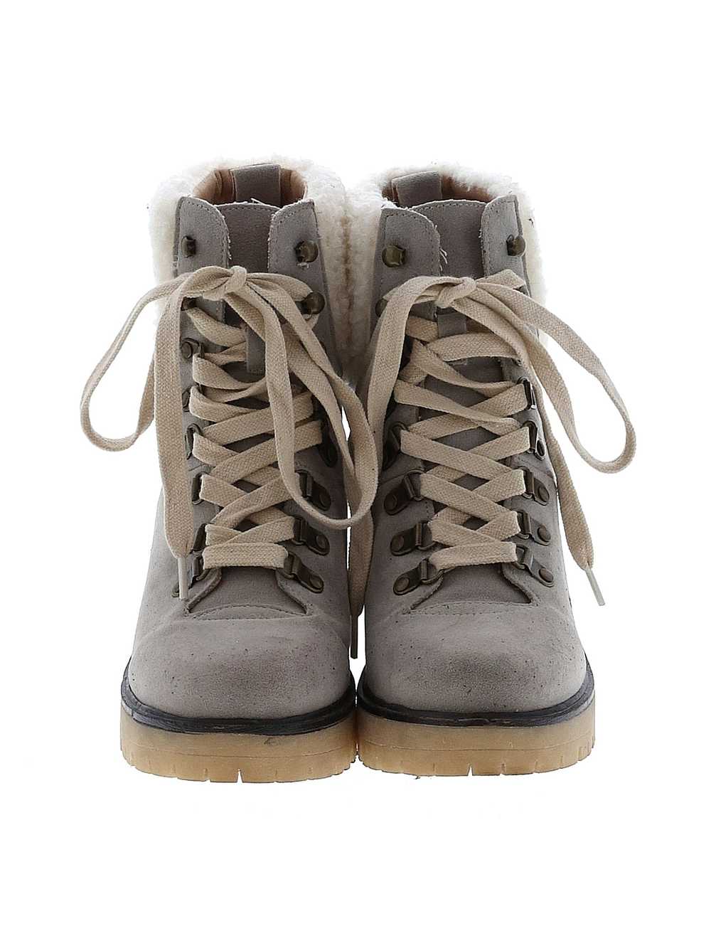 Oasis Society Women Gray Ankle Boots 6 - image 2