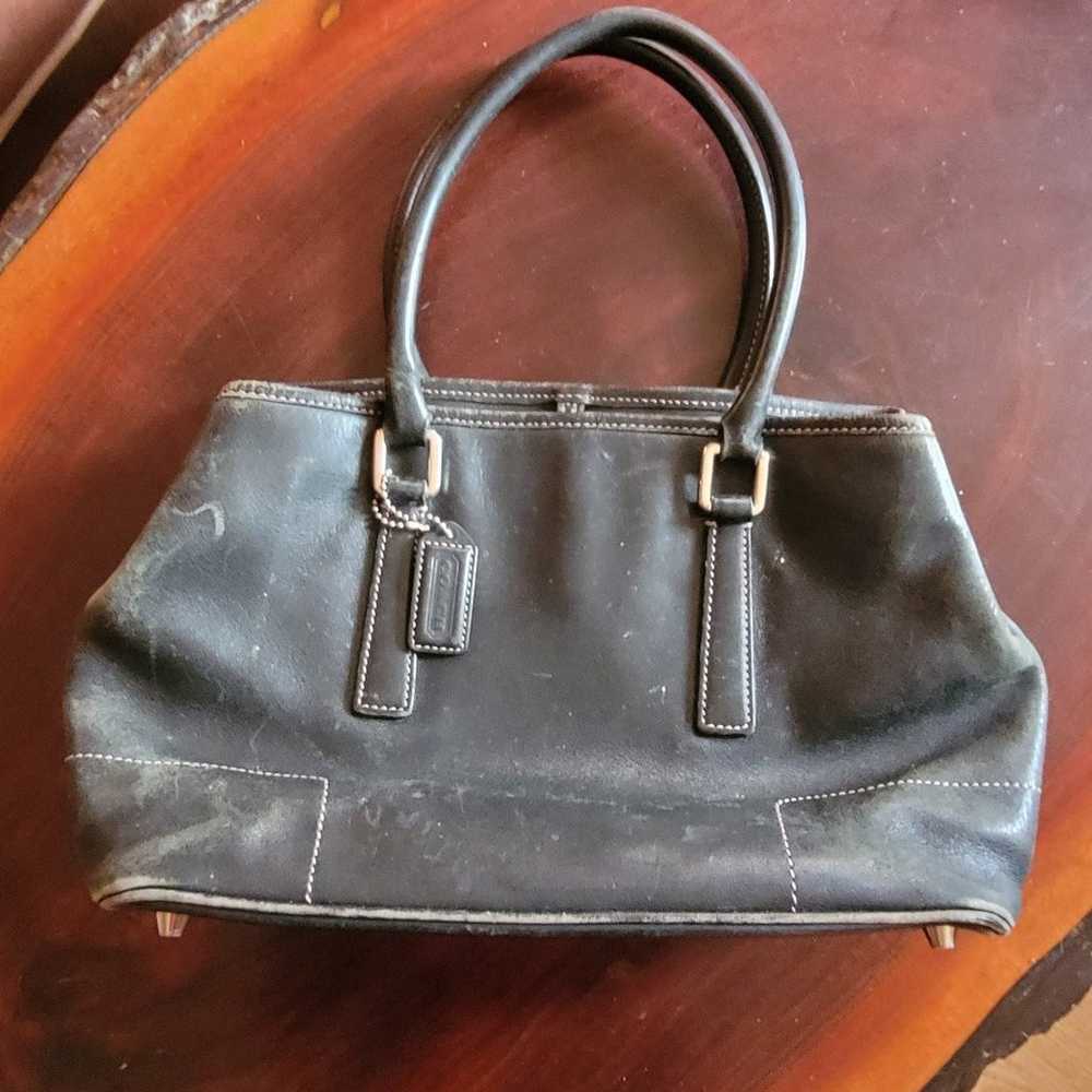 SALE! Vintage Black Coach Hand Bag - image 4