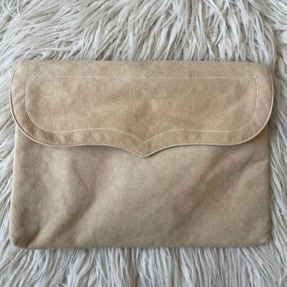 Reva Beige Vintage 70s Boho Ultra Suede Convertib… - image 1