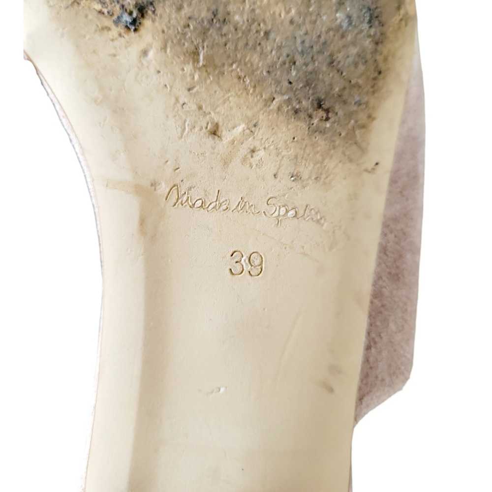 Marian Pink Suede Helled Sandals - image 7