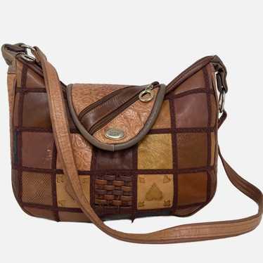 Diego Vintage Leather Patchwork Shoulder Bag