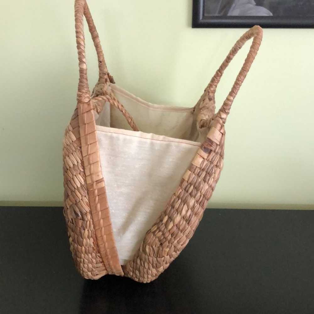 Vintage wicker purse - image 5