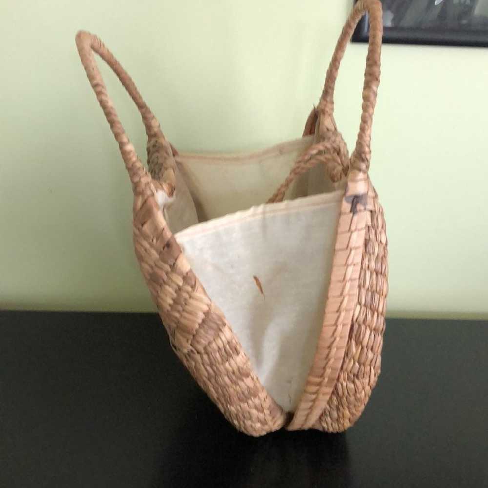 Vintage wicker purse - image 6