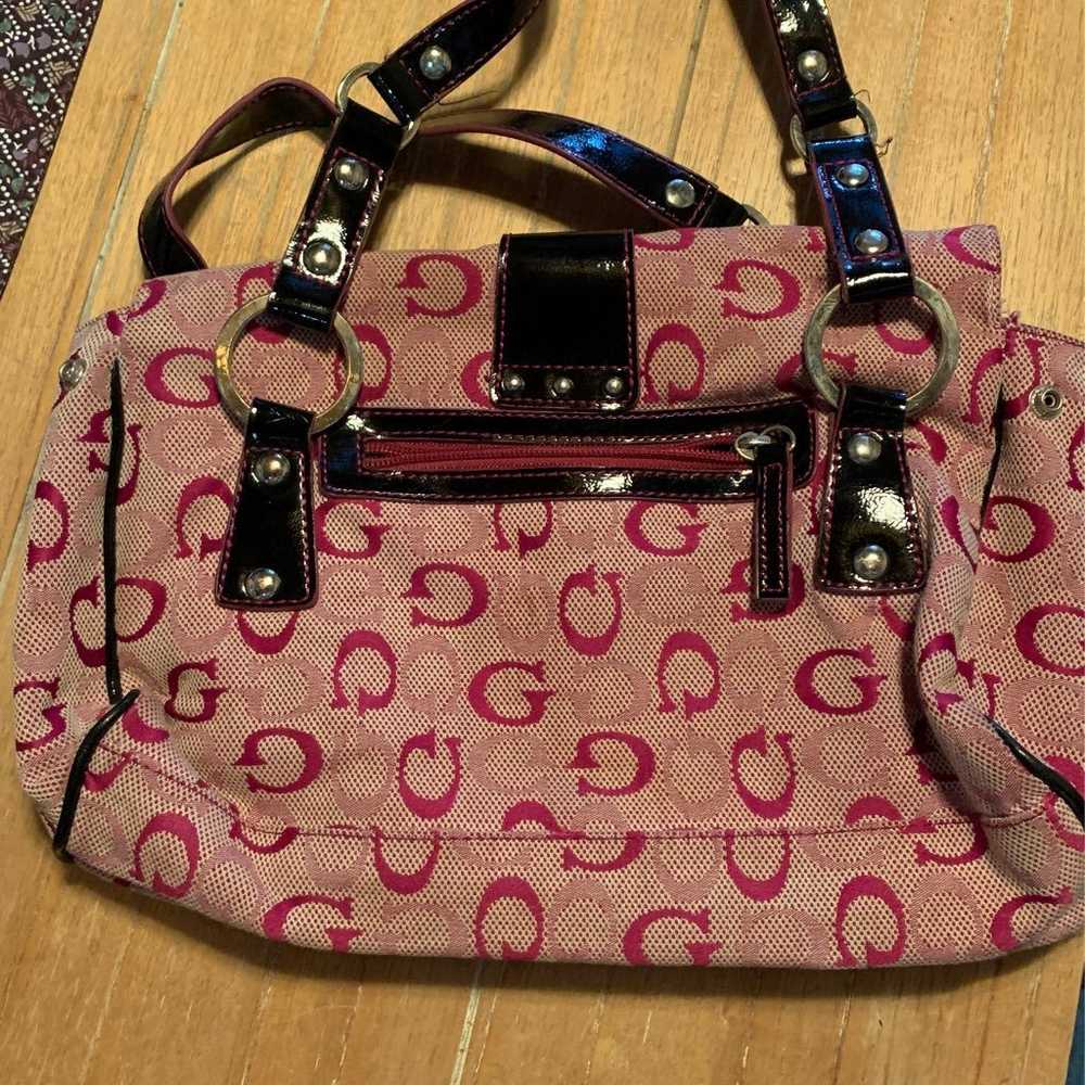 Vintage Guess Momogram Pink Handbag - image 4