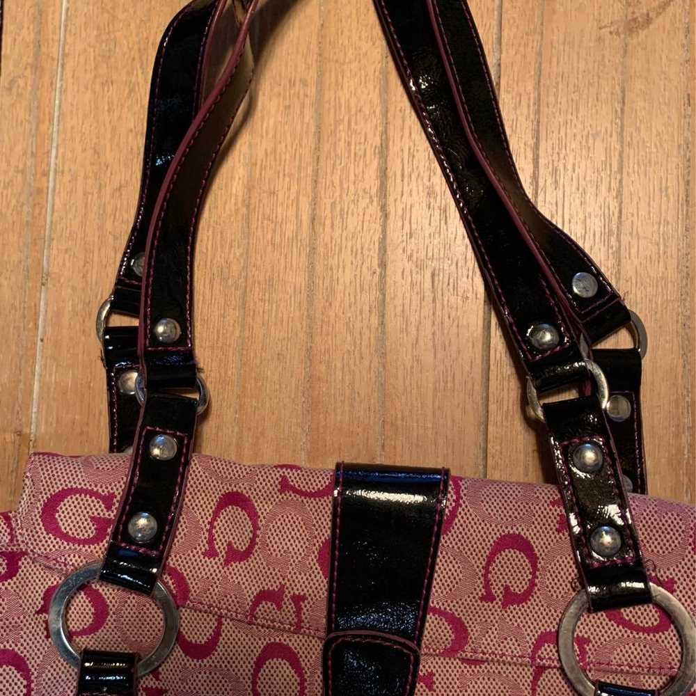 Vintage Guess Momogram Pink Handbag - image 6