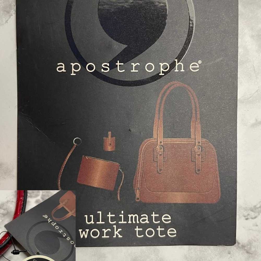 Candy Apple Red Ultimate Work Tote Bag By Apostro… - image 3