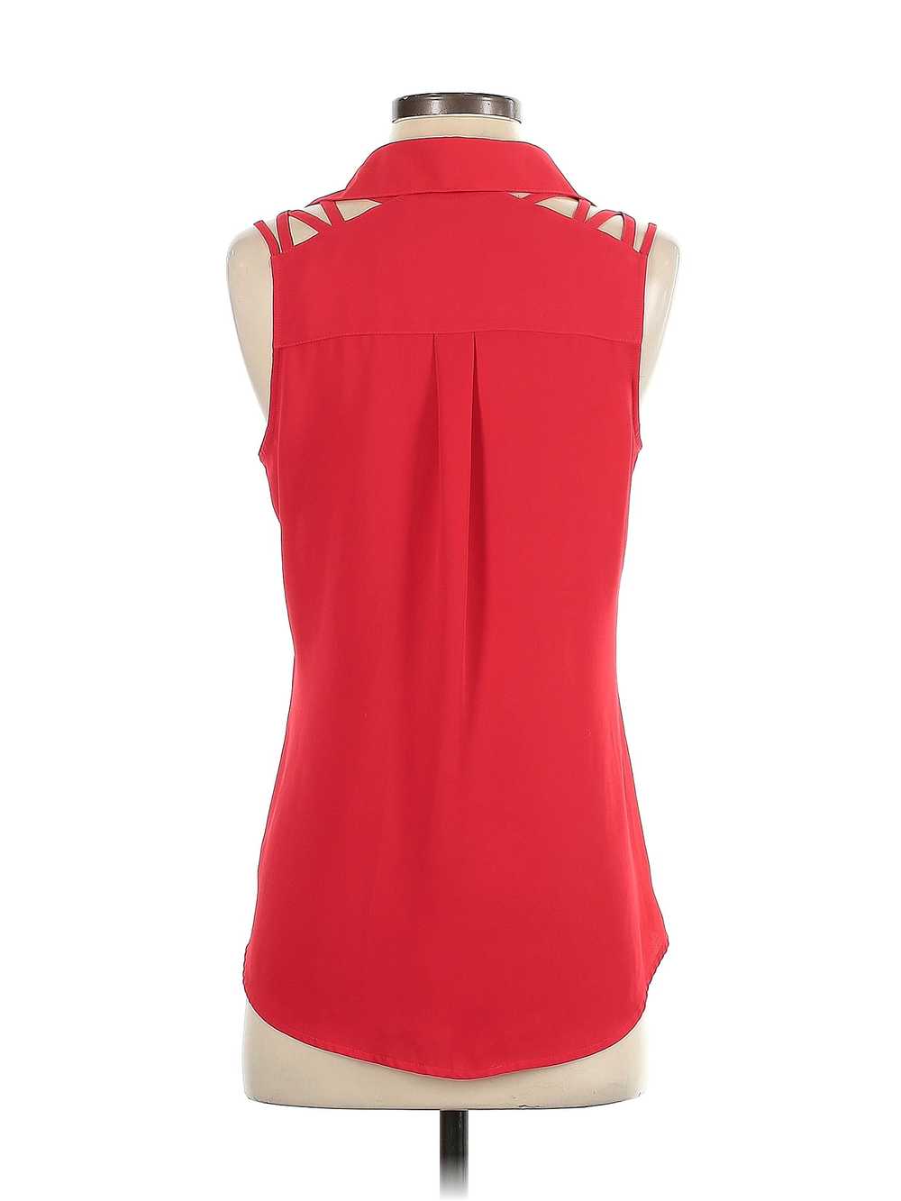 Express Women Red Sleeveless Blouse XS - image 2