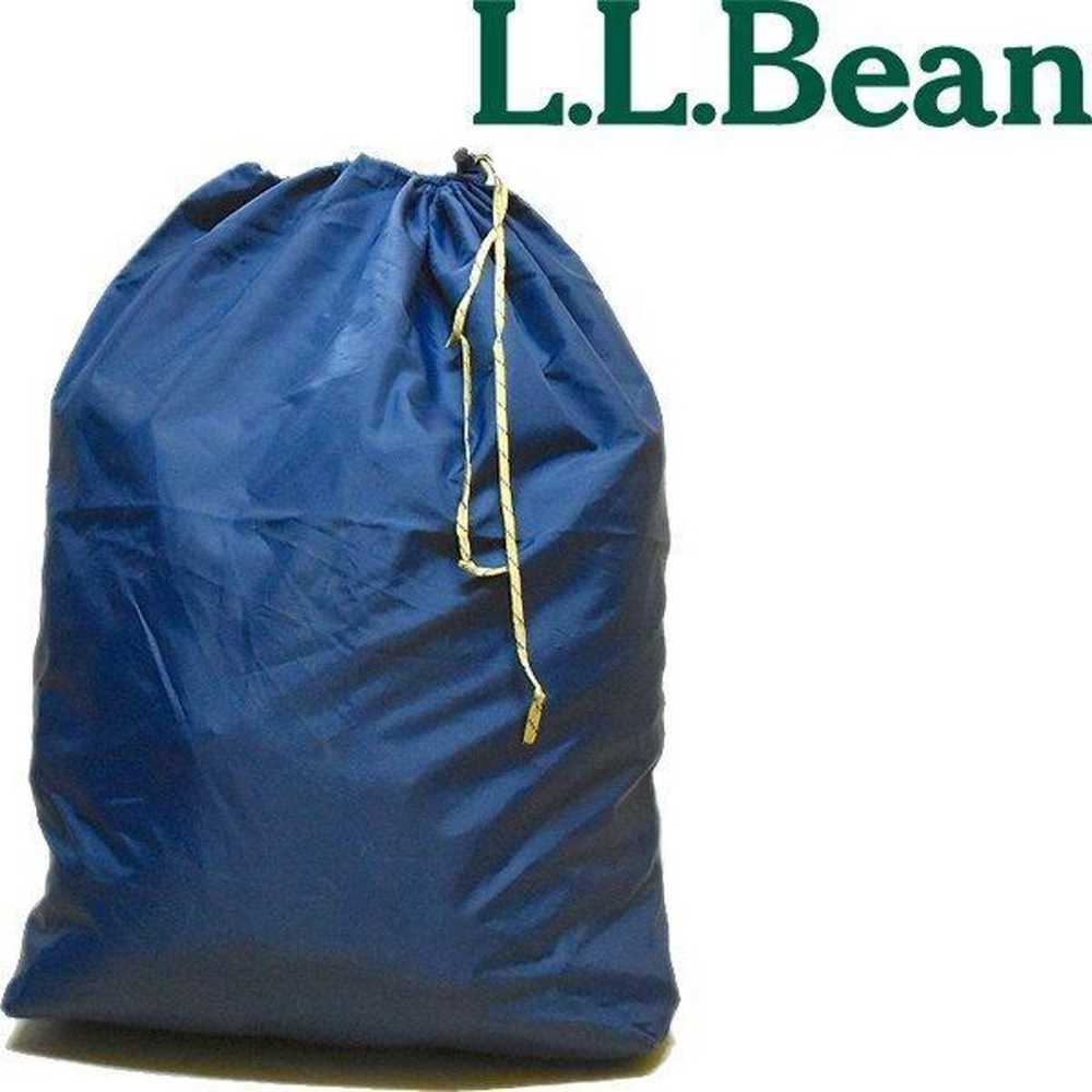 LL BEAN Drawstring Nylon Bag Storage Pouch / Vint… - image 1