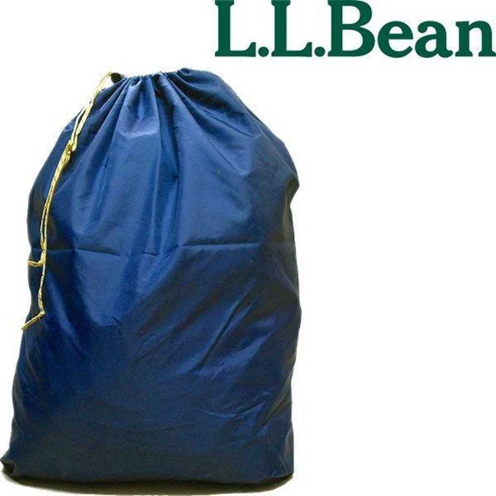 LL BEAN Drawstring Nylon Bag Storage Pouch / Vint… - image 3