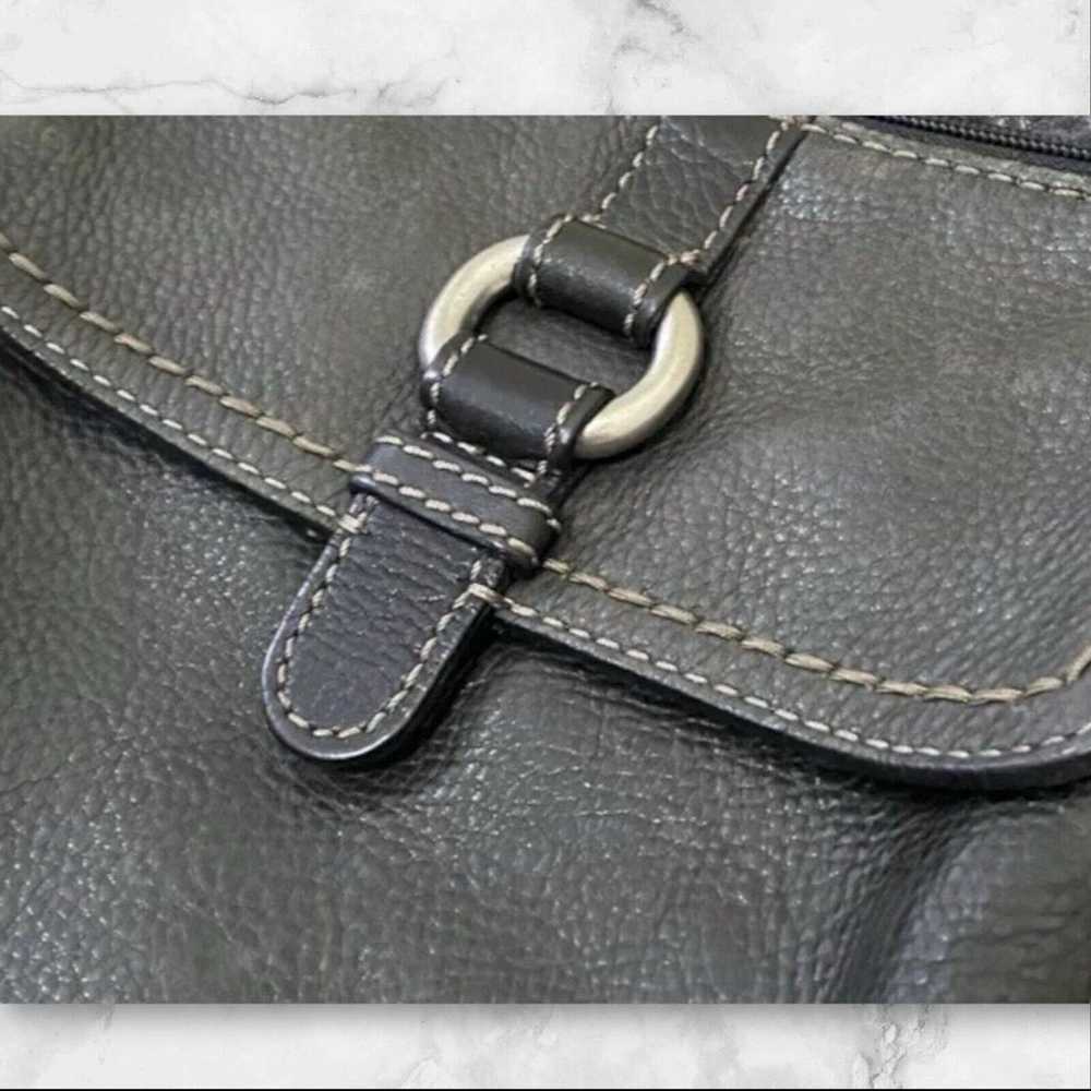 Fossil Vintage Long Live Black Leather Crossbody … - image 3