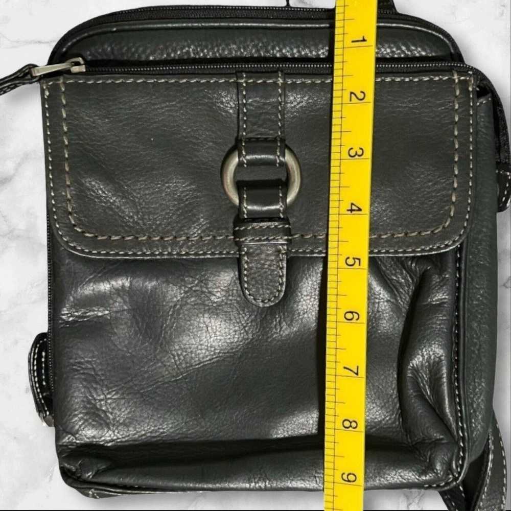 Fossil Vintage Long Live Black Leather Crossbody … - image 8