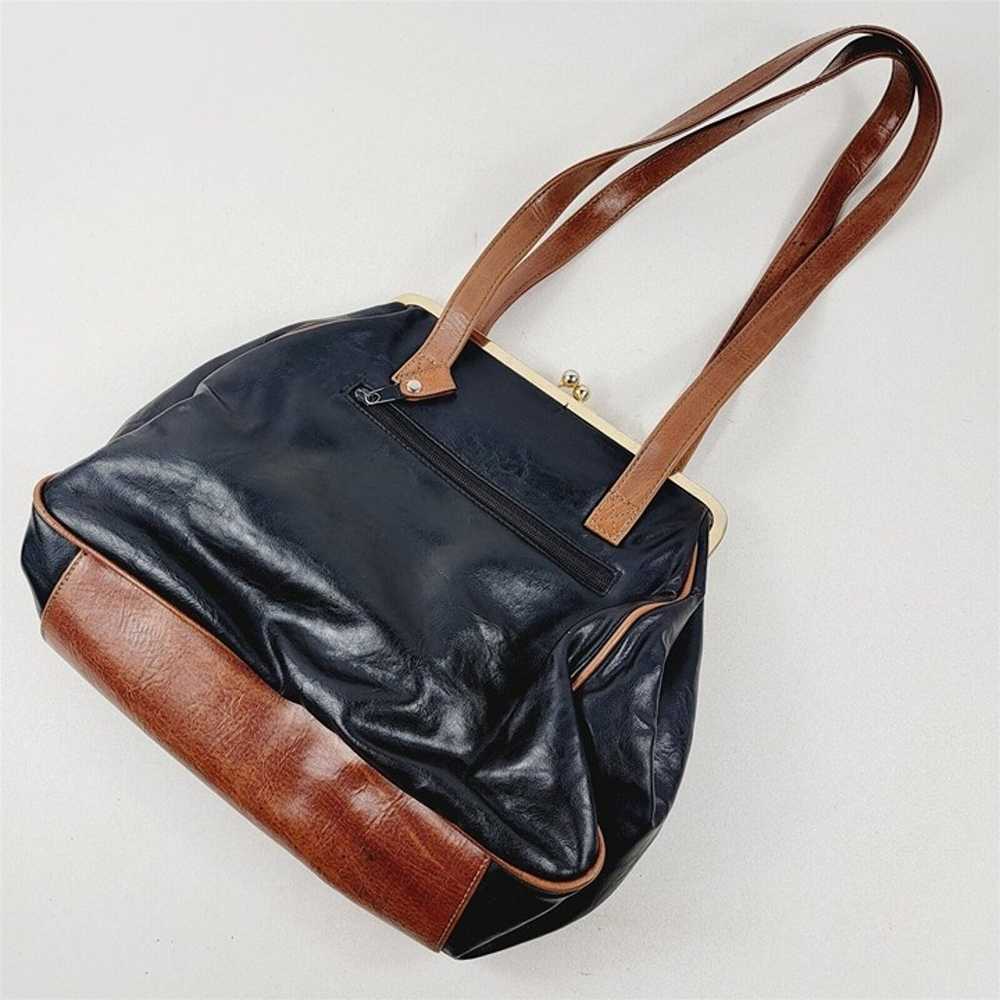 Vintage Mondani New York Leather Shoulder Bag Han… - image 3