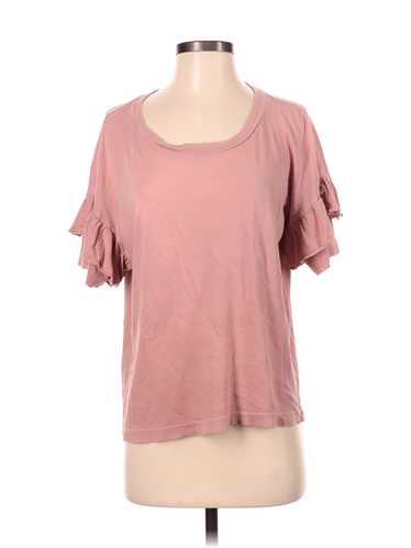 Current/Elliott Women Pink Short Sleeve Blouse S