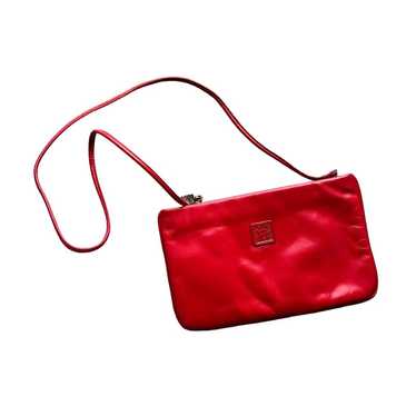 Vintage Anne Klein for Calderon 1980's Red Leathe… - image 1