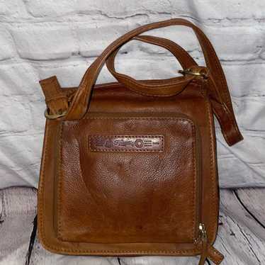 Fossil Vintage Leather Chestnut Crossbody Purse 7… - image 1