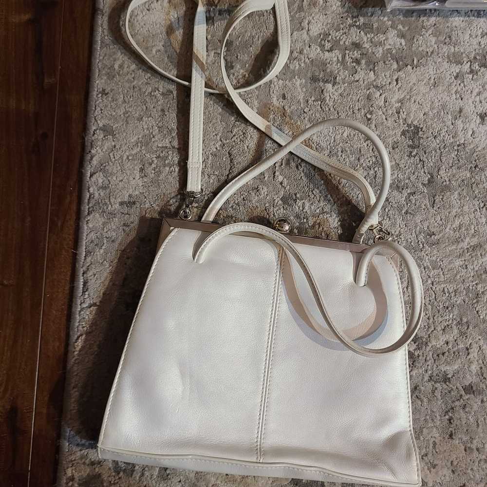 Vintage Jacqueline Ferrar Purse White Pearl - image 1