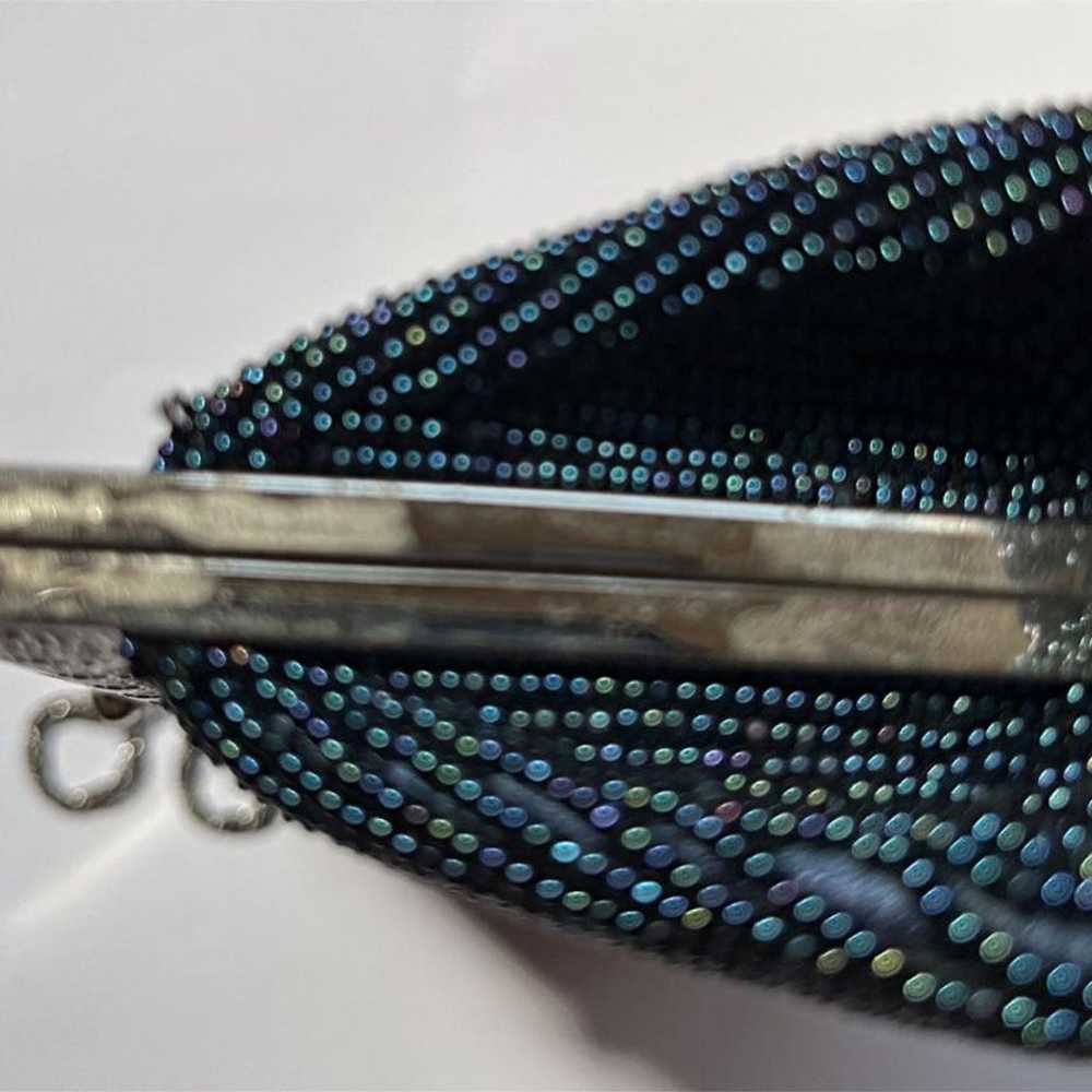 Blue Antique Vintage Party Beads Bag❣️ Rare! West… - image 8