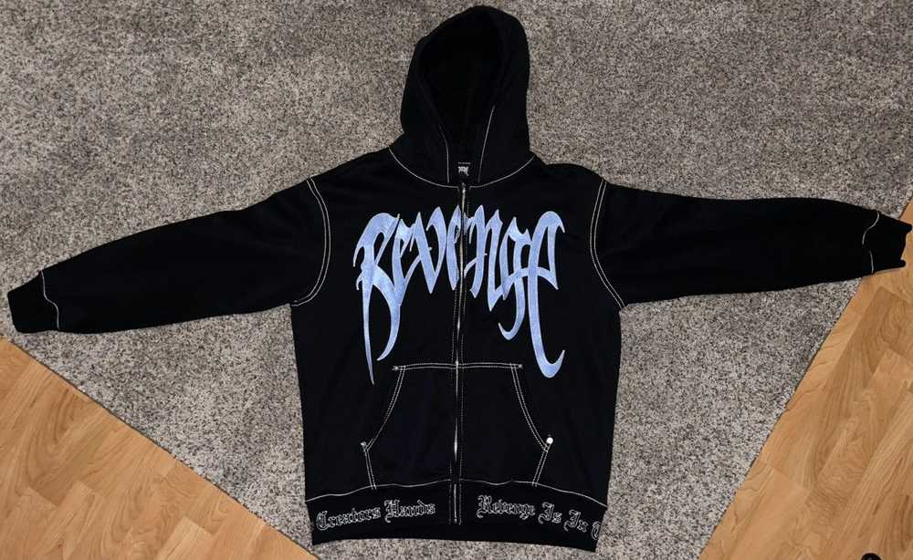 Revenge Revenge embroidered logo zip up - image 1