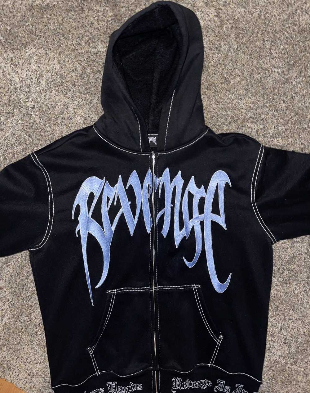 Revenge Revenge embroidered logo zip up - image 2