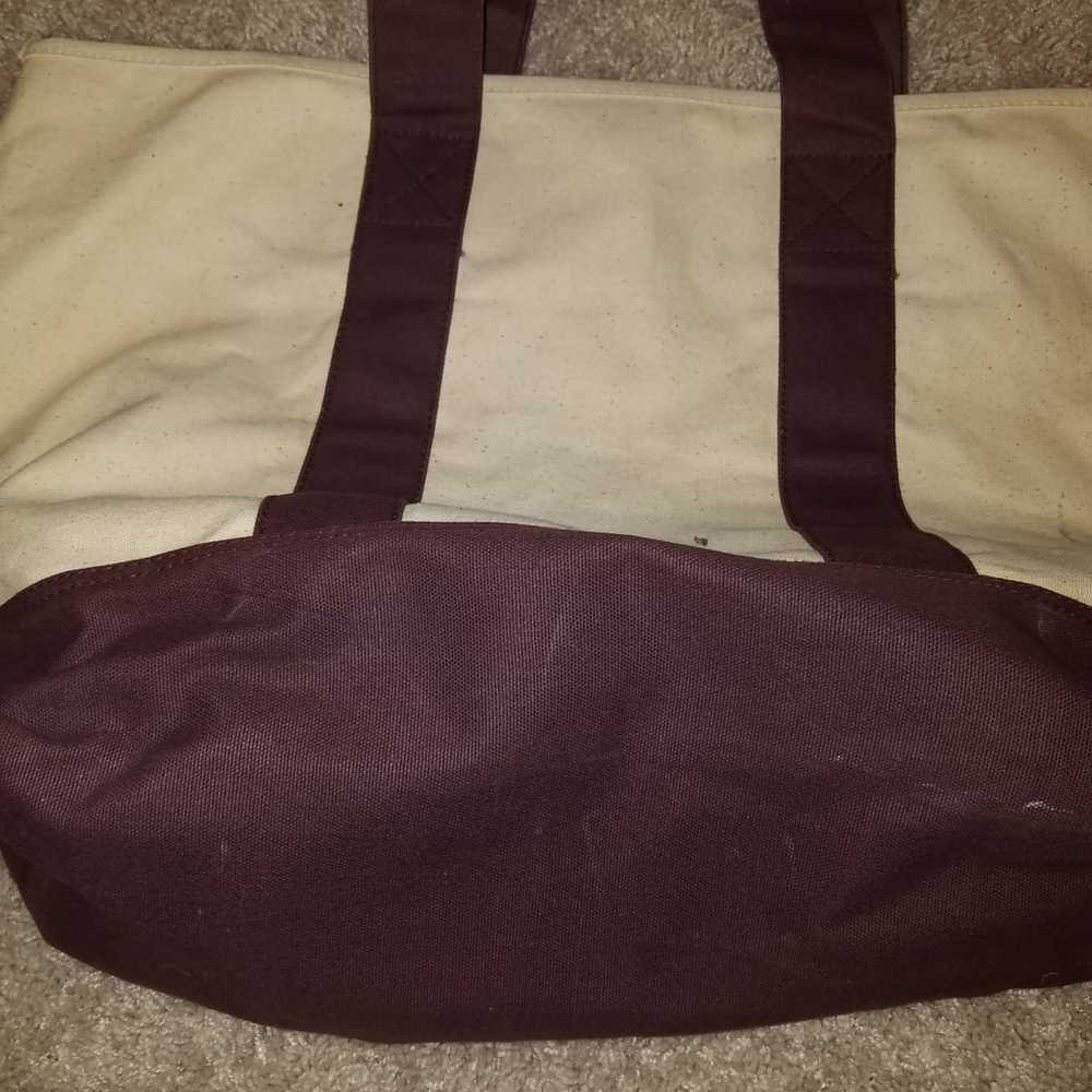 VTG Brown Canvas  Polo Tote Bag - image 3